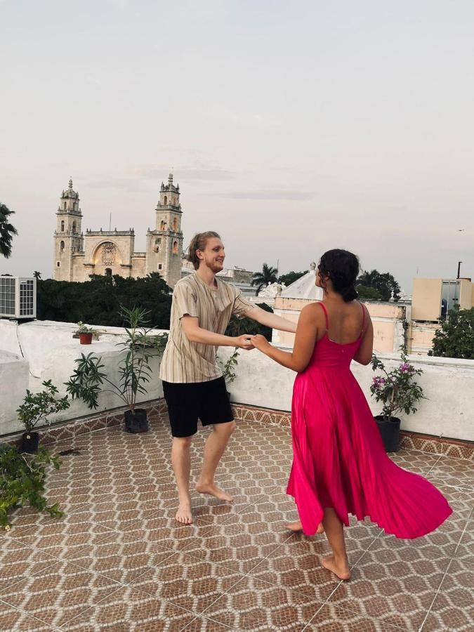 Hostal Zocalo Hotell Mérida Exteriör bild