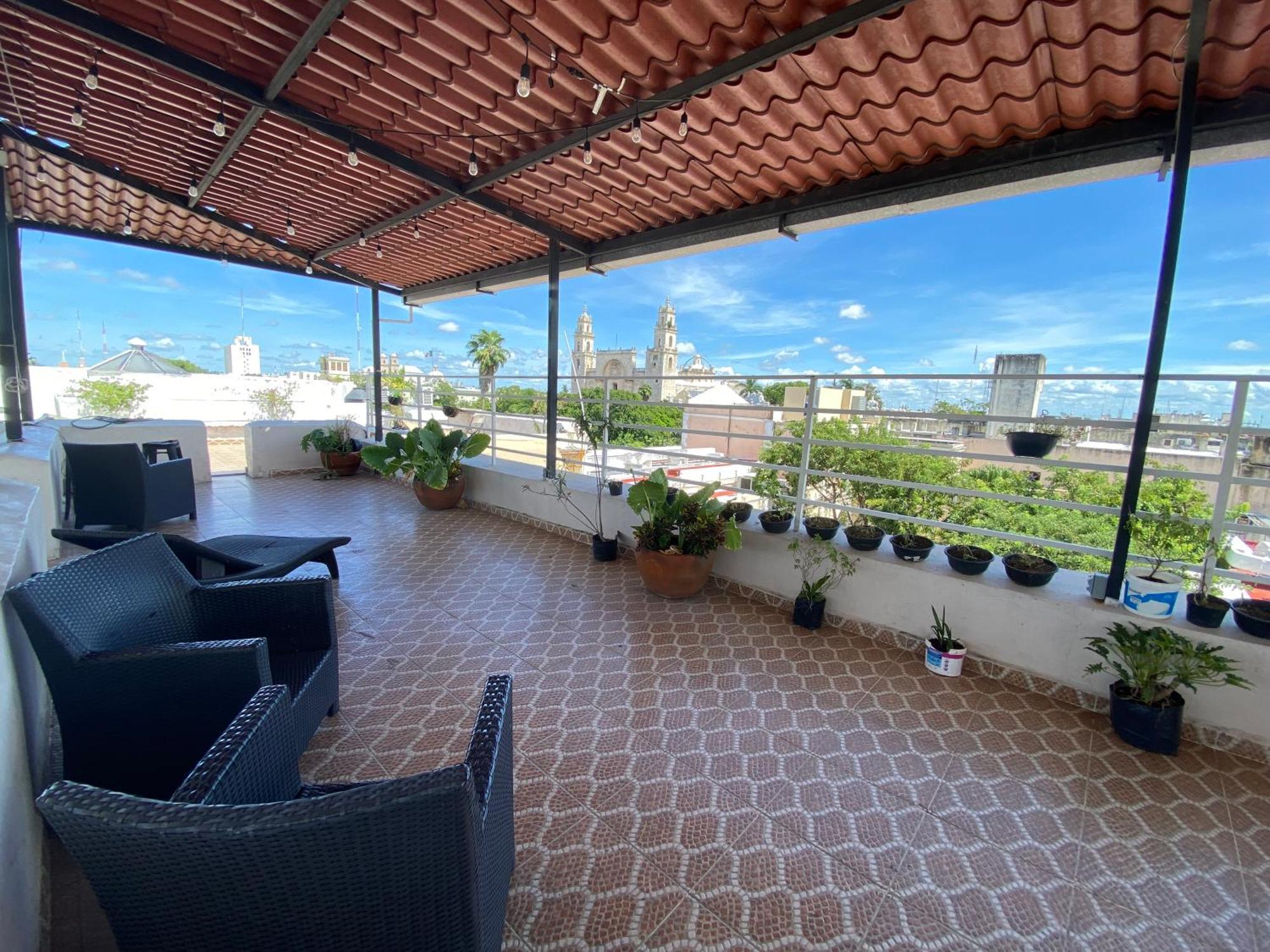 Hostal Zocalo Hotell Mérida Exteriör bild