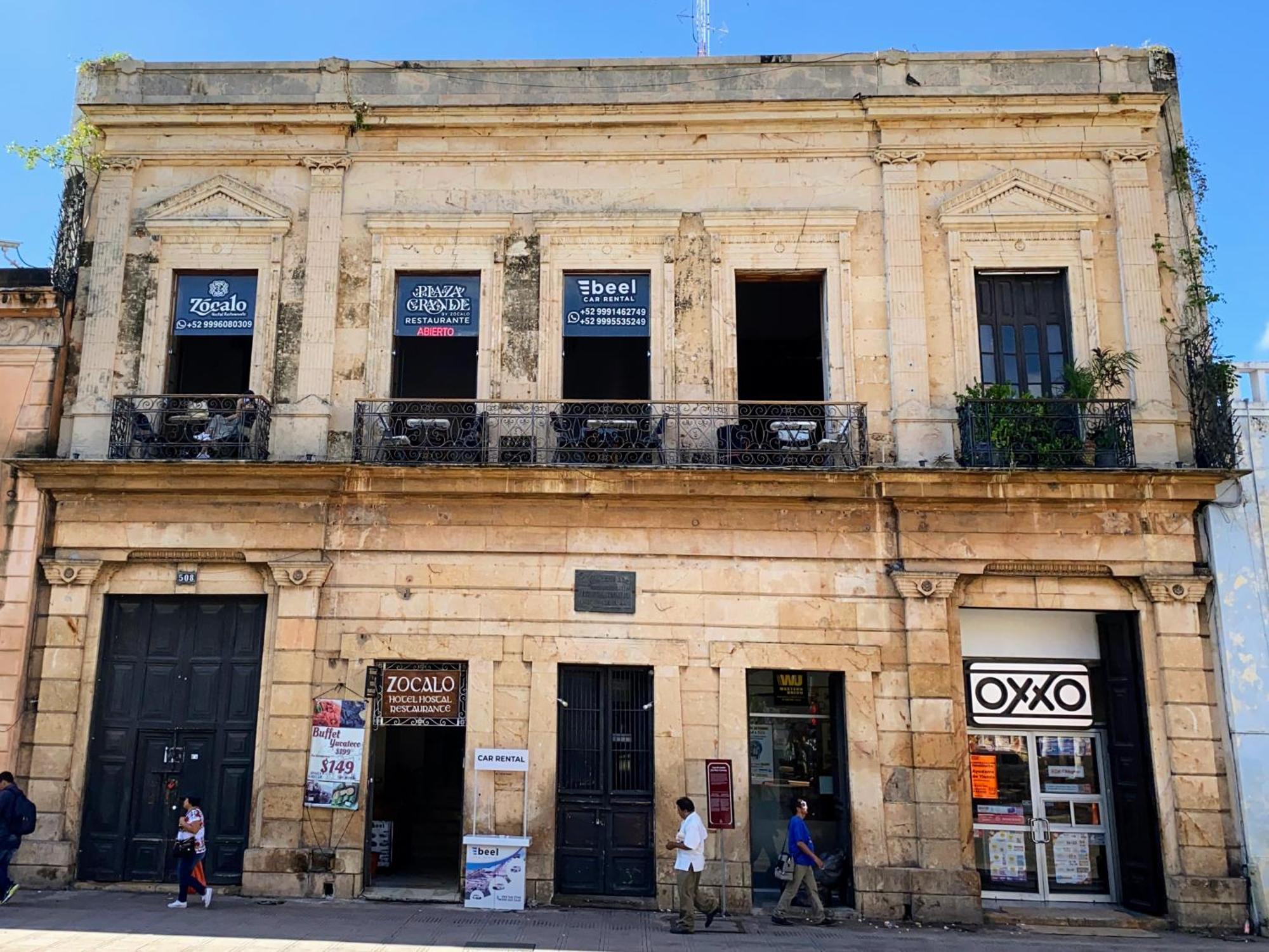 Hostal Zocalo Hotell Mérida Exteriör bild