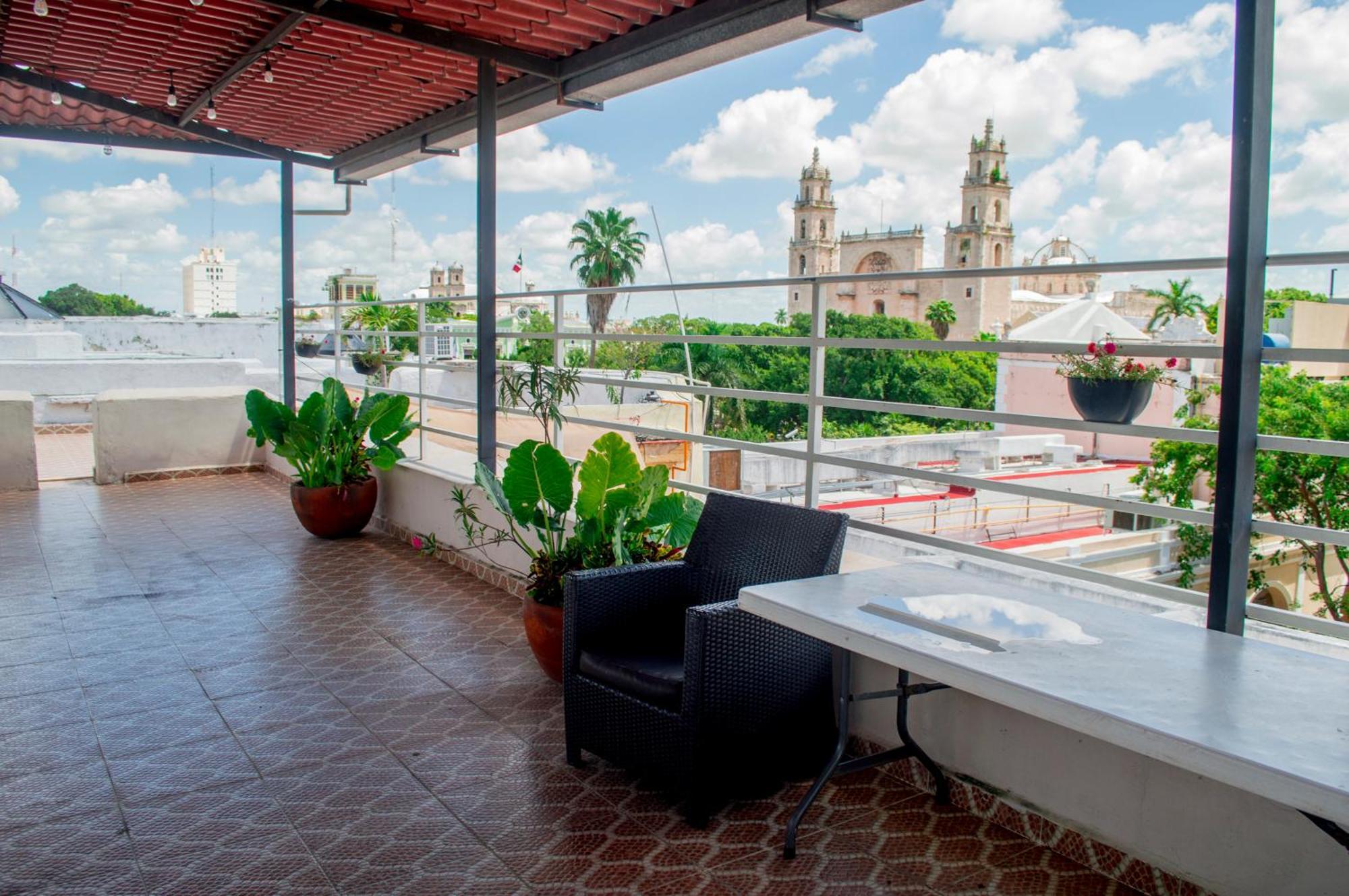Hostal Zocalo Hotell Mérida Exteriör bild